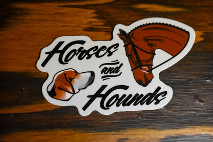 Horses & Hounds Sticker