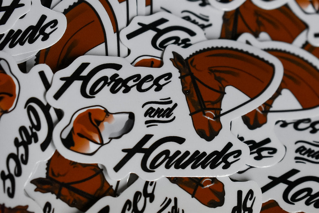 Horses & Hounds Sticker