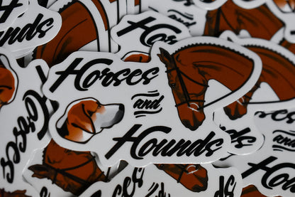 Horses & Hounds Sticker