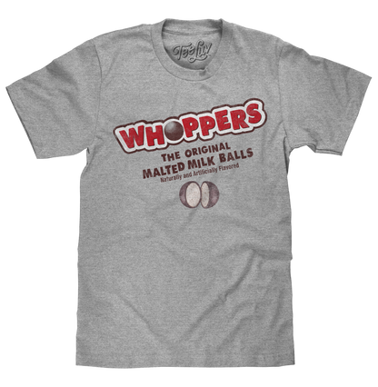 Whoppers The Original Malted Milk Ball T-Shirt - Athletic Heather