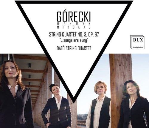 Gorecki / Dafo String Quartet - String Quartet 3 [CD]