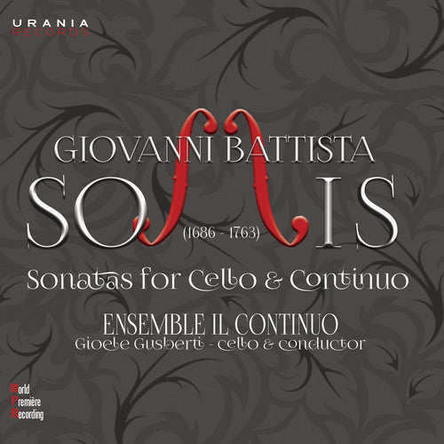 Somis / Jovanovich - Sonatas for Cello & Continuo Music CD