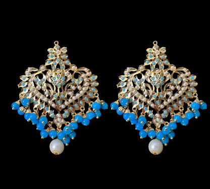 DJET106 Afreen feroza  earrings tika ( SHIPS IN 4 WEEKS )