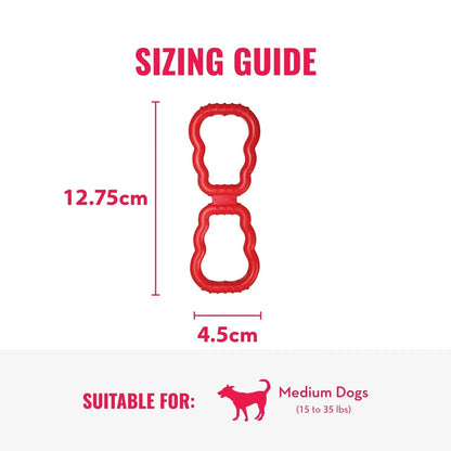 KONG - Tug - Durable Stretchy Rubber, Tug of War Dog Toy - for Medium Dogs