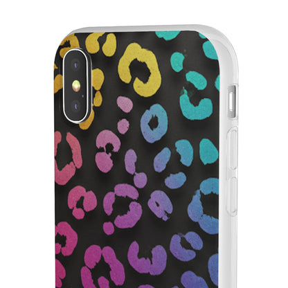 Vibrant Leopard Print Flexi Phone Case