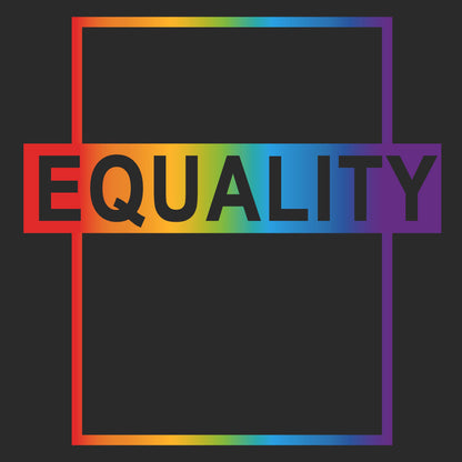 Equality Rainbow T-Shirt - Black