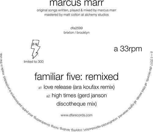 Marcus Marr - Familiar Five: Remixed [LP] Vinyl Record