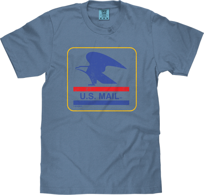 Tee Luv x Comfort Colors USPS U.S. Mail Eagle T-Shirt - Blue Jean