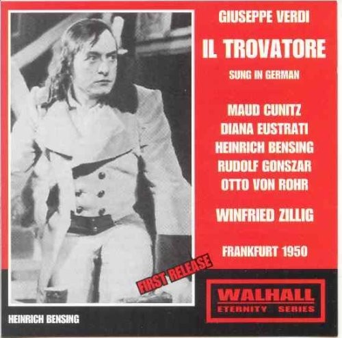 Cunitz - Il Trovatore Music CD