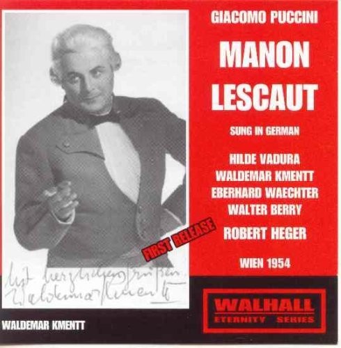 Kmentt - Manon Lescaut Music CD