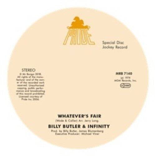 Billy Butler & Infinity & Lady Lee - Whatever'S Fair / Simple Things [7" Vinyl]