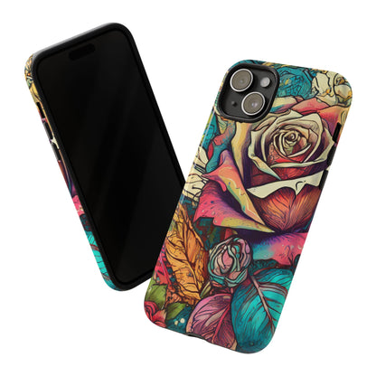 Colorful Roses Tough Phone Case