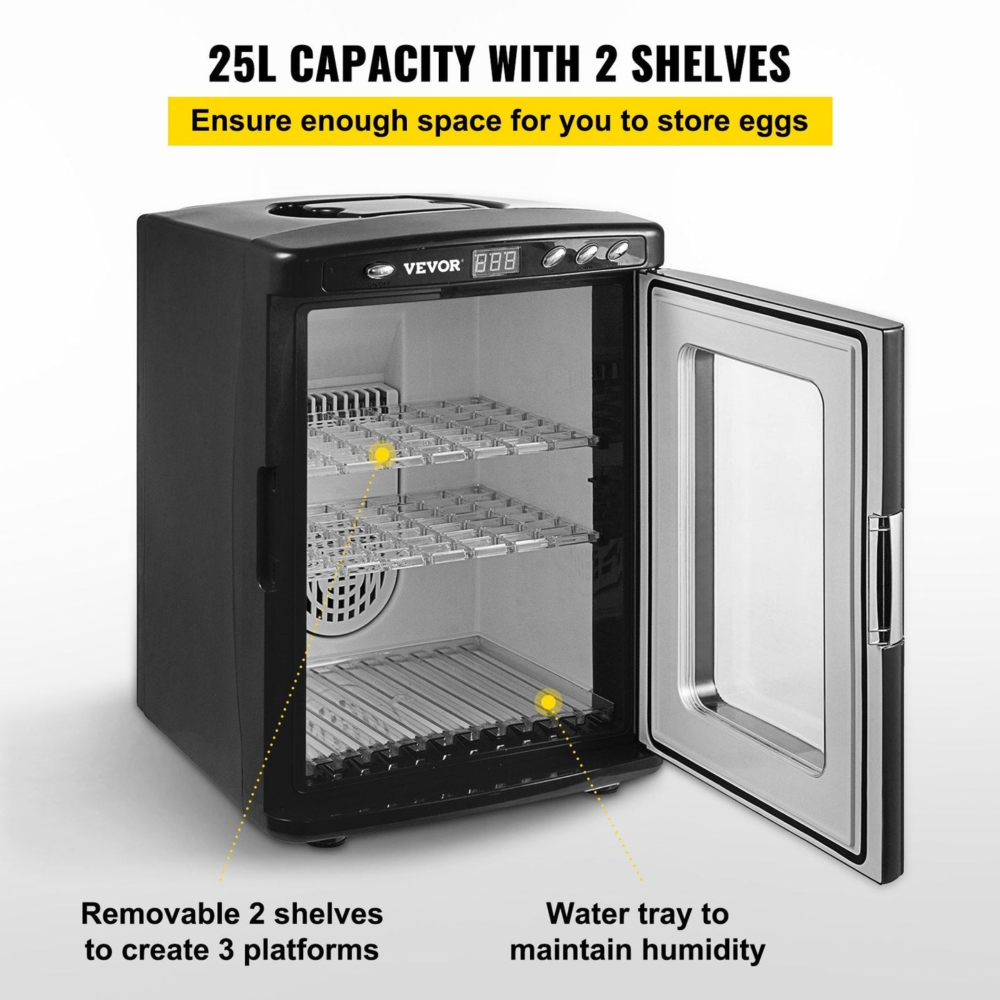 Digital Precision Reptile Egg Incubator (25L)