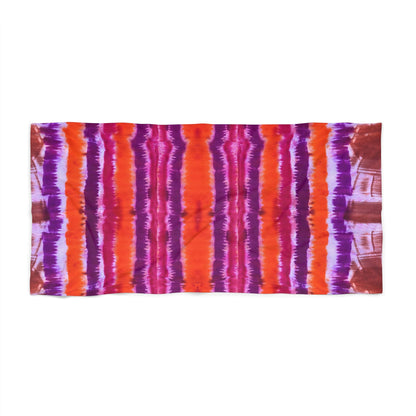 Drip Dyed Print Beach Towel