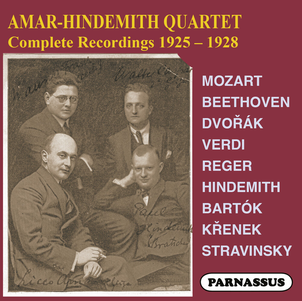Amar Hindemith Quartet - Amar-Hindemith Quartet complete recordings 1925-8 [CD]