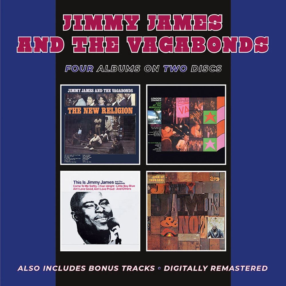 Jimmy James & The Vagabonds - New Religion / London Swings 'Live At The Marquee Club' / This Is Jimmy James & The Vagabonds / Open Up Your Soul Plus Bonus Tra [CD]