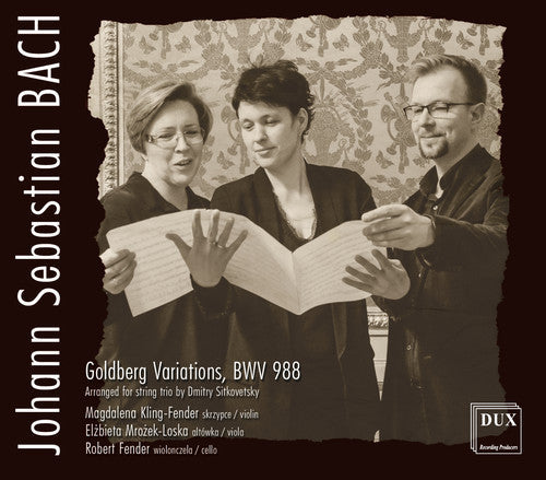J Bach S / Fender - Goldberg Variations Music CD
