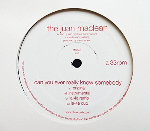 Juan Maclean - Can You Ever Really Know Somebody [LP] Vinyl Record