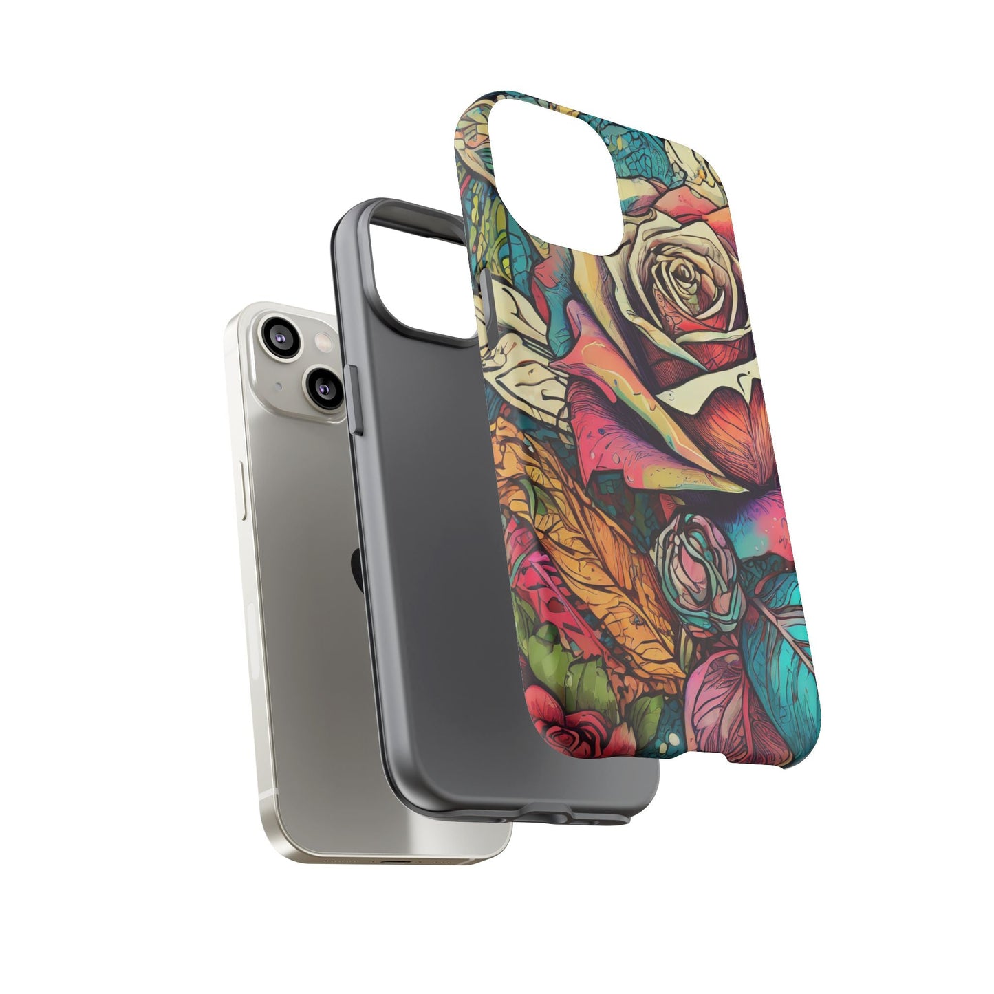 Colorful Roses Tough Phone Case