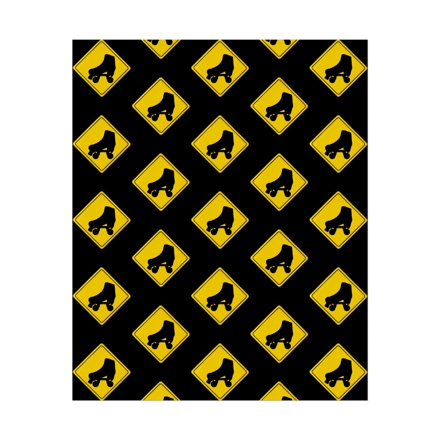 Warning Skater Rolled Poster