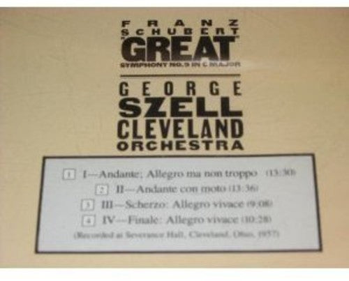Schubert / Szell / Cleveland Orch - Sym No 9 Great [CD]