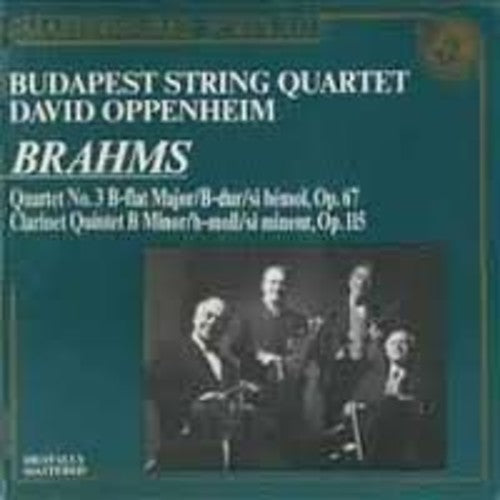 Brahms / Schneider / Budapest String Quartet - String Quartet No 3 Music CD