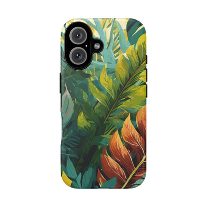 Tropical Leaf Tough Phone Case