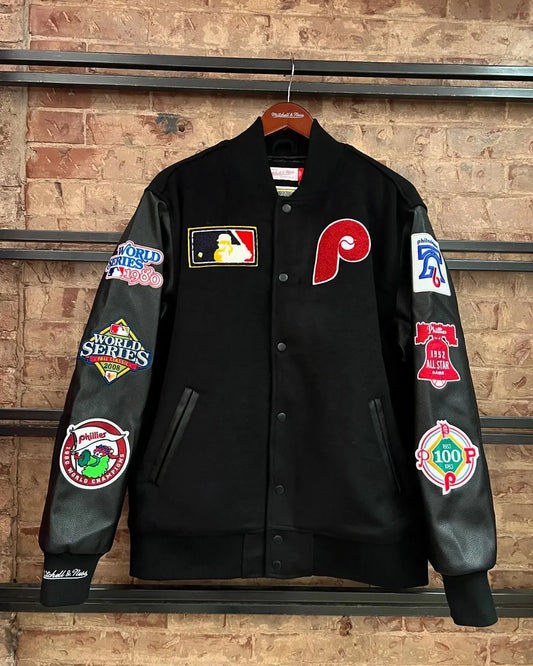 Kalvin Philadelphia Flyers Varsity Black Jacket