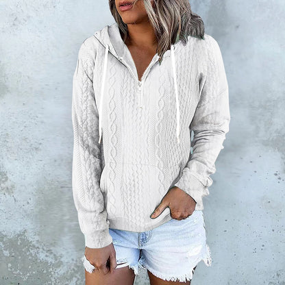 Women’s Twist Texture Zip-Up Hoodie
