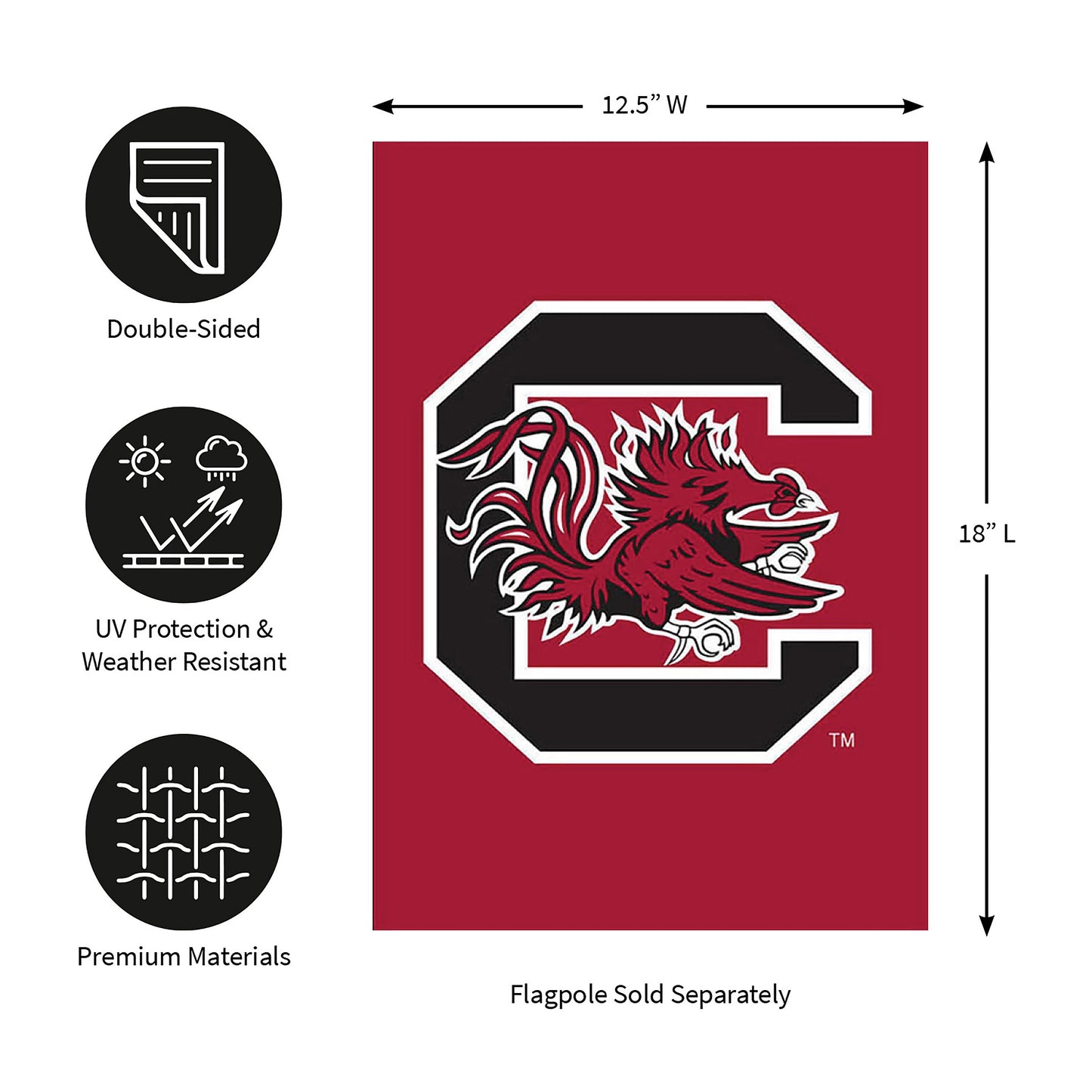 University of South Carolina Gamecocks Garden Flag