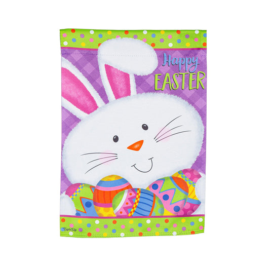 Easter Bunny Suede House Flag