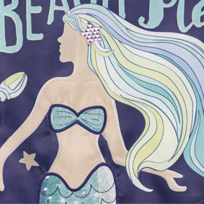 Mermaid Beach Applique Garden Flag