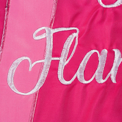 Let's Flamingle Garden Applique Flag
