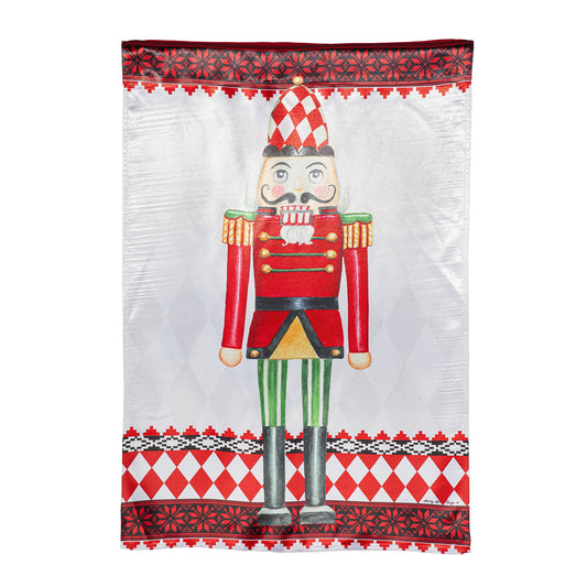 Christmas Nutcracker Lustre House Flag