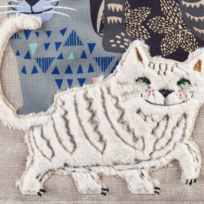 Life's Better with Cat Friends Garden Burlap Flag