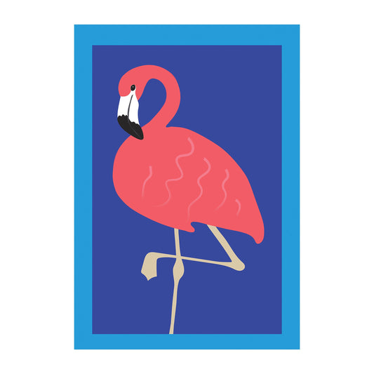 Flamingo Basic Applique Garden Flag