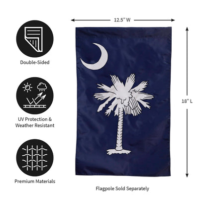 South Carolina Garden Applique Flag
