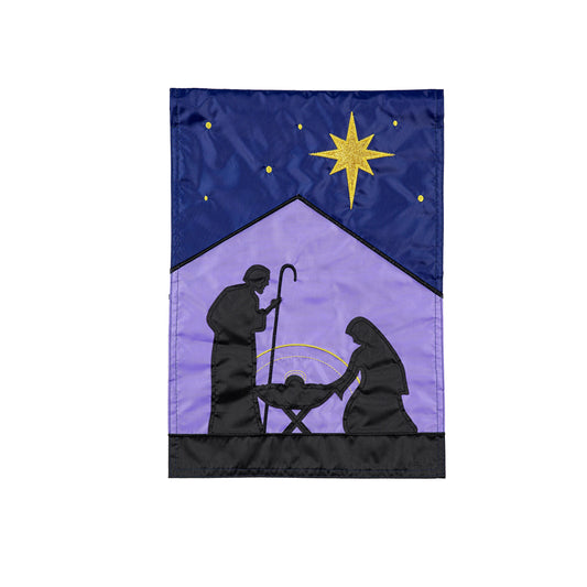 Nativity Basic Applique House Flag