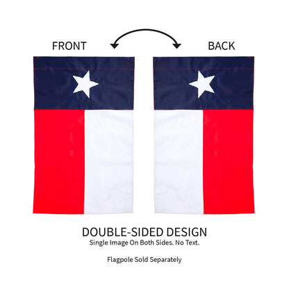 Texas State Flag Garden Applique Flag