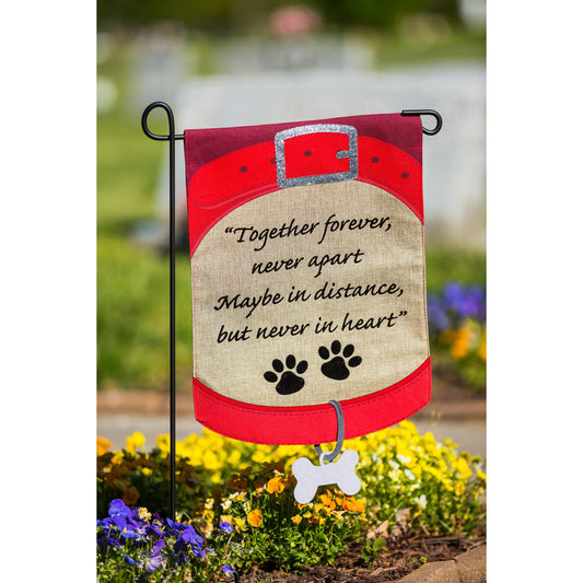 Pet Memorial Garden Burlap Flag