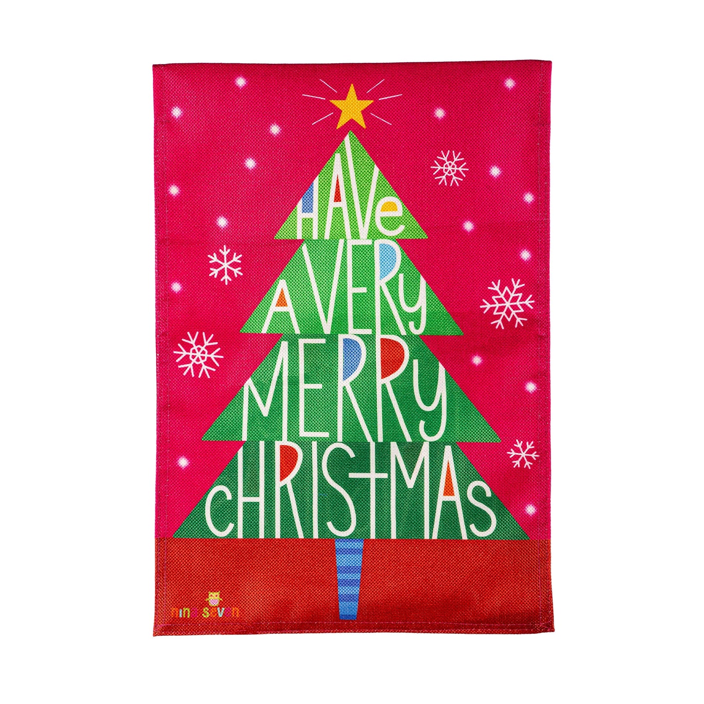 Have a Merry Christmas Burlap Garden Flag