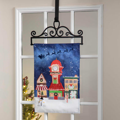 Scroll Garden Flag Over the Door Hanger