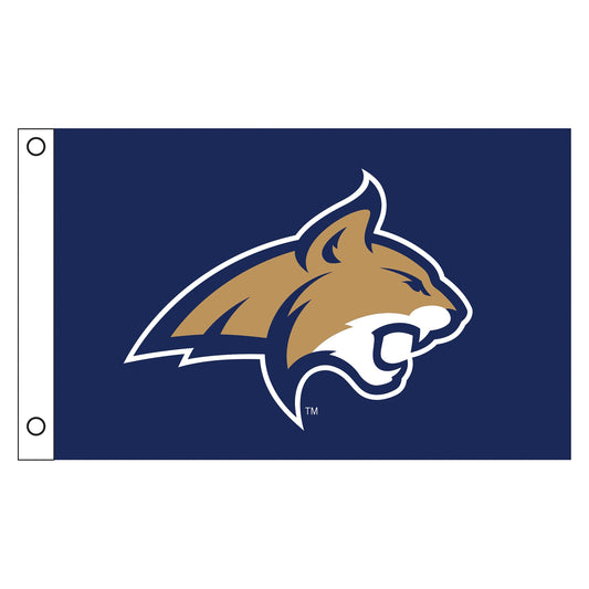 Montana State University Single Sided Flag w/ 2 Grommets, 3'x5'