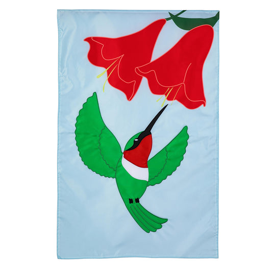 Humming Bird Basic Applique House Flag