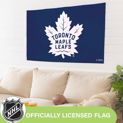 Toronto Maple Leafs Single Sided Flag with 2 Grommets, 3'x5'