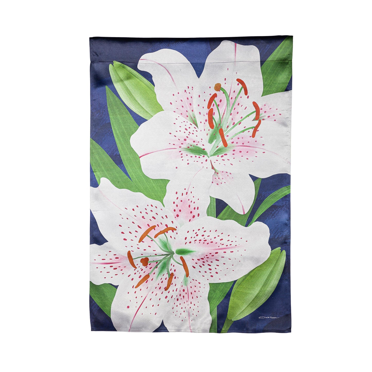 Lilies Lustre House Flag