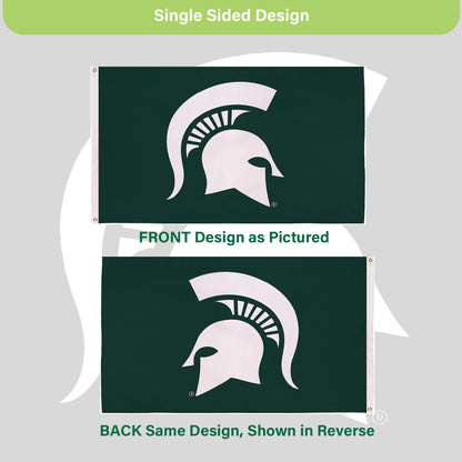 Michigan State University Single Sided Estate Flag with 2 Grommets, 3'x5'