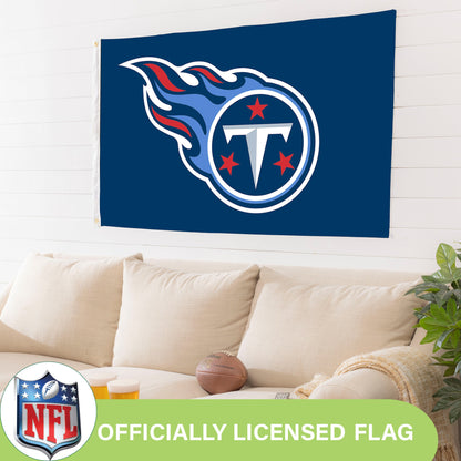 Tennessee Titans Single Sided Flag w/ 2 Grommets, 3'x5'