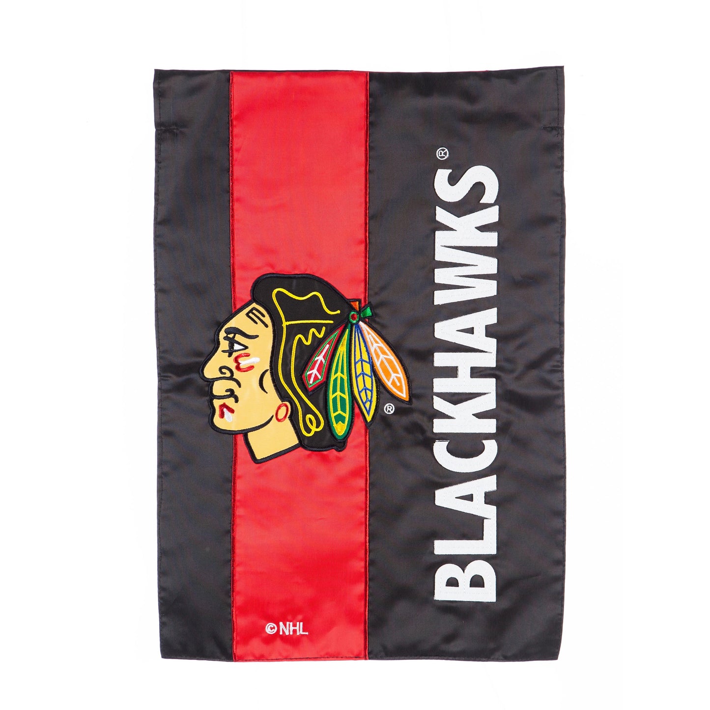 Chicago Blackhawks Applique Flag