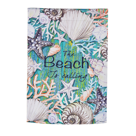 The Beach is Calling Suede House Flag